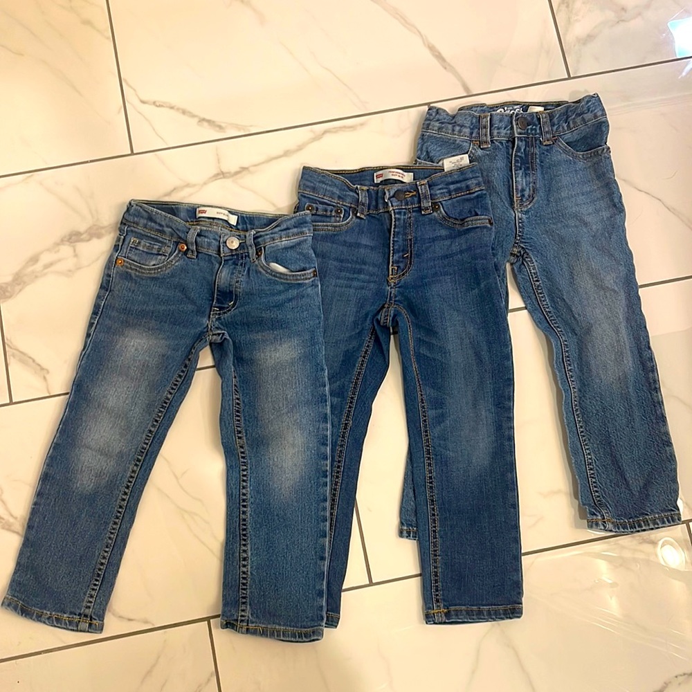 3 pair of boys jeans size 4